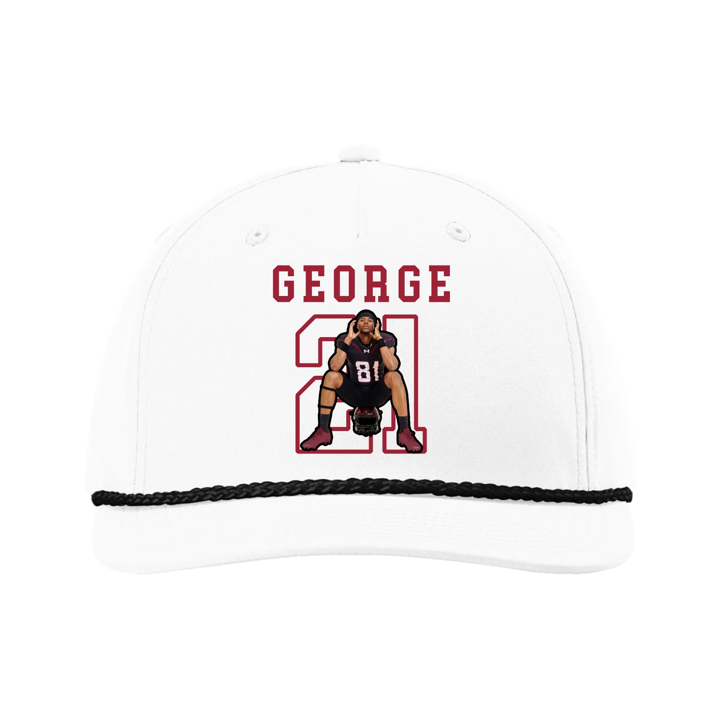 Five-Panel Classic Rope Cap — Shirsey in White