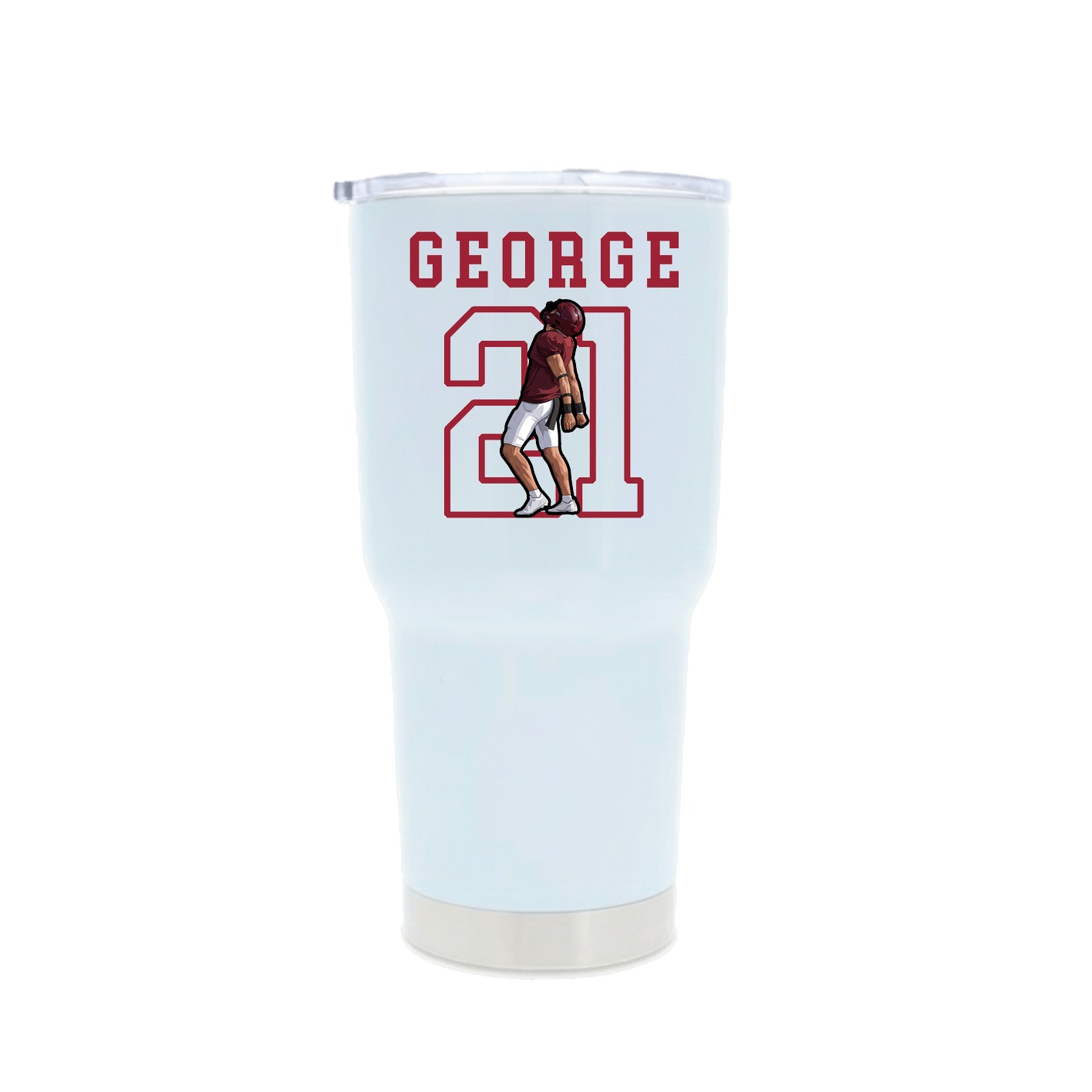 30oz Stainless Steel Tumbler — Shirsey in White
