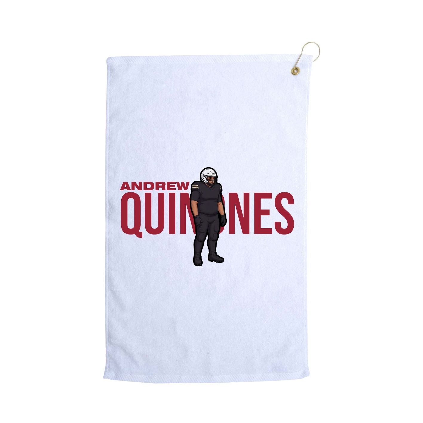 Golf Towel — Player Name in White