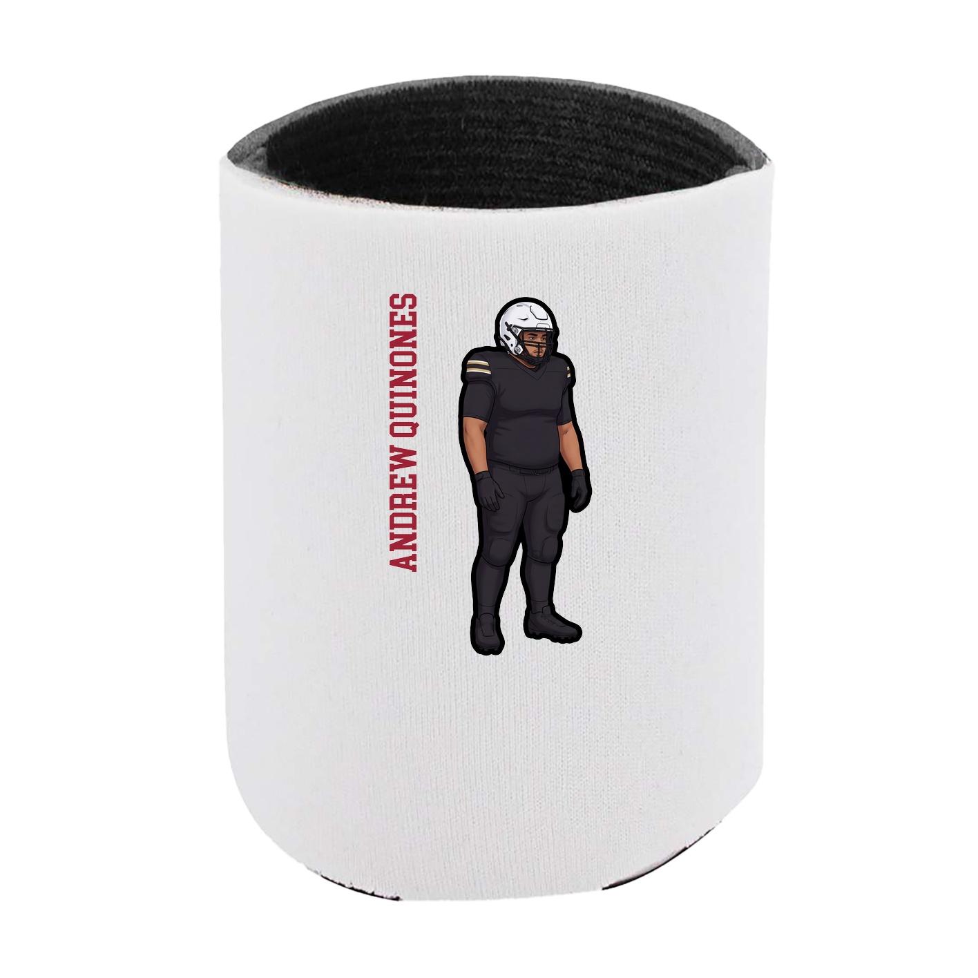 Can Holder — Name Vertical in White