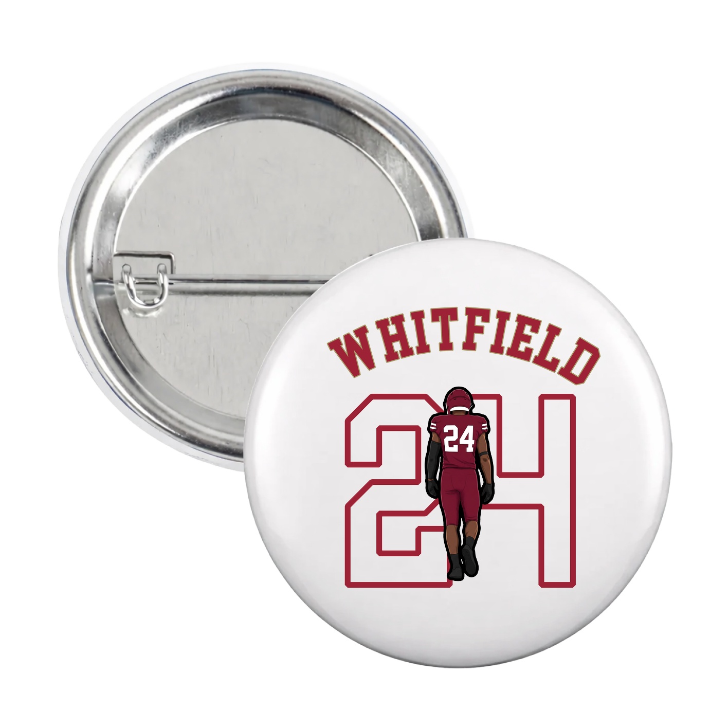 Game Day Button — Shirsey Arch in White