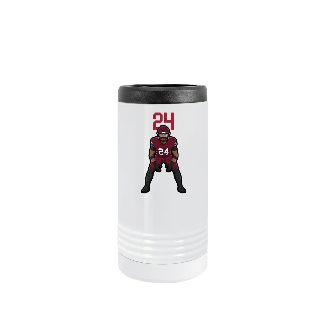 Slim Beverage Holder — Number Top in White
