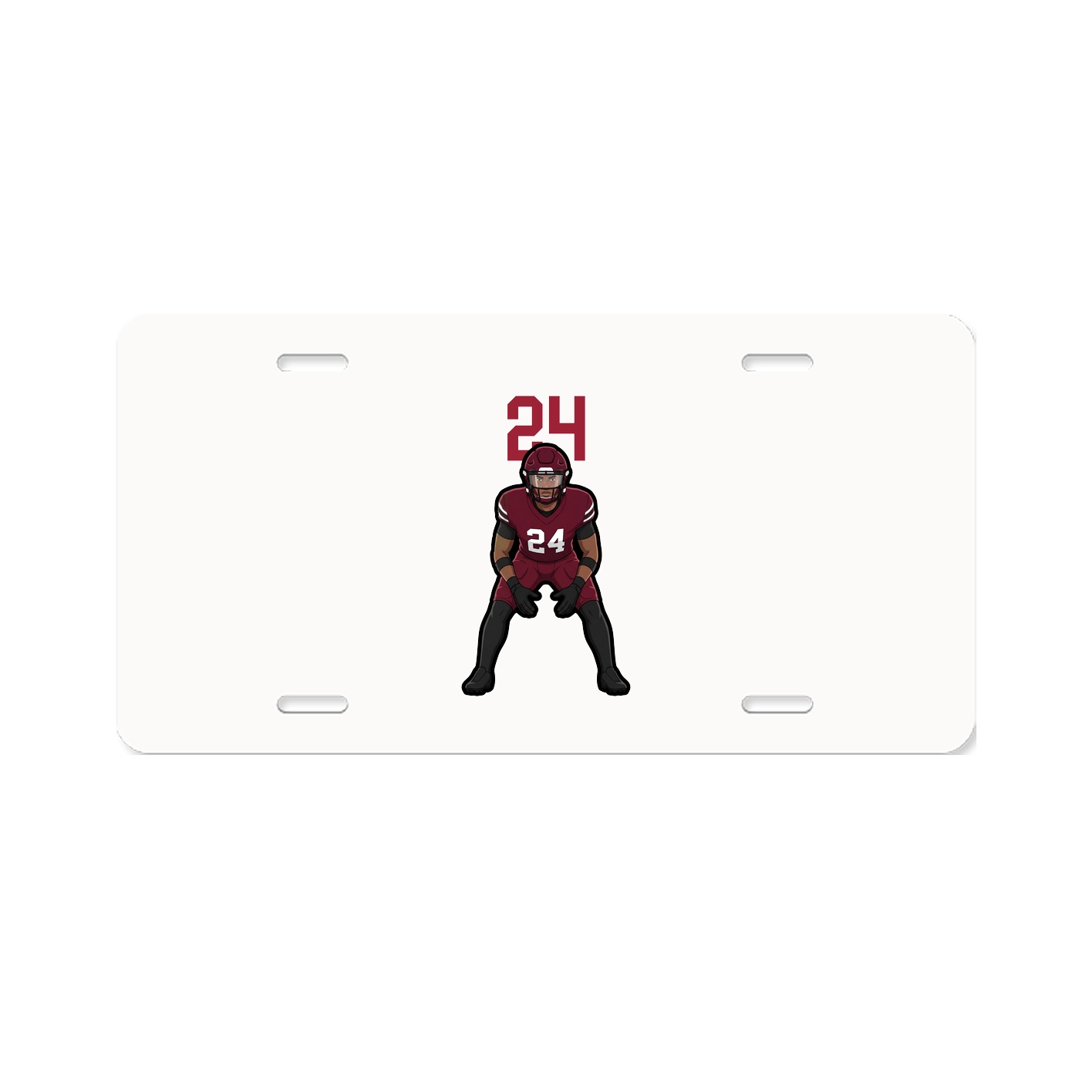 License Plate — Number Top in Classic