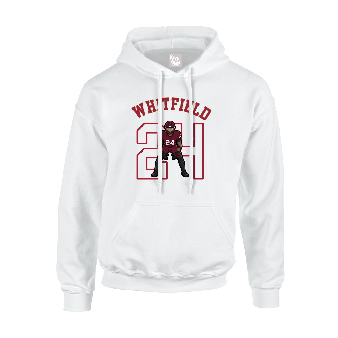 Hoodie — Shirsey Arch in White