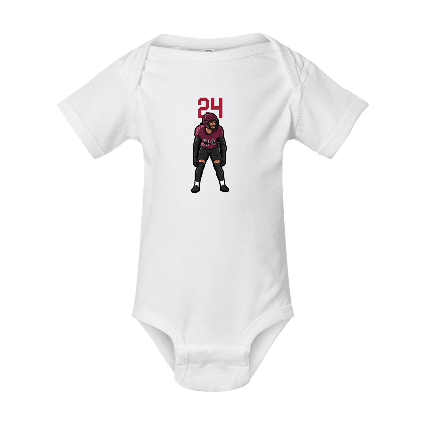 Baby Onesie — Number Top in White