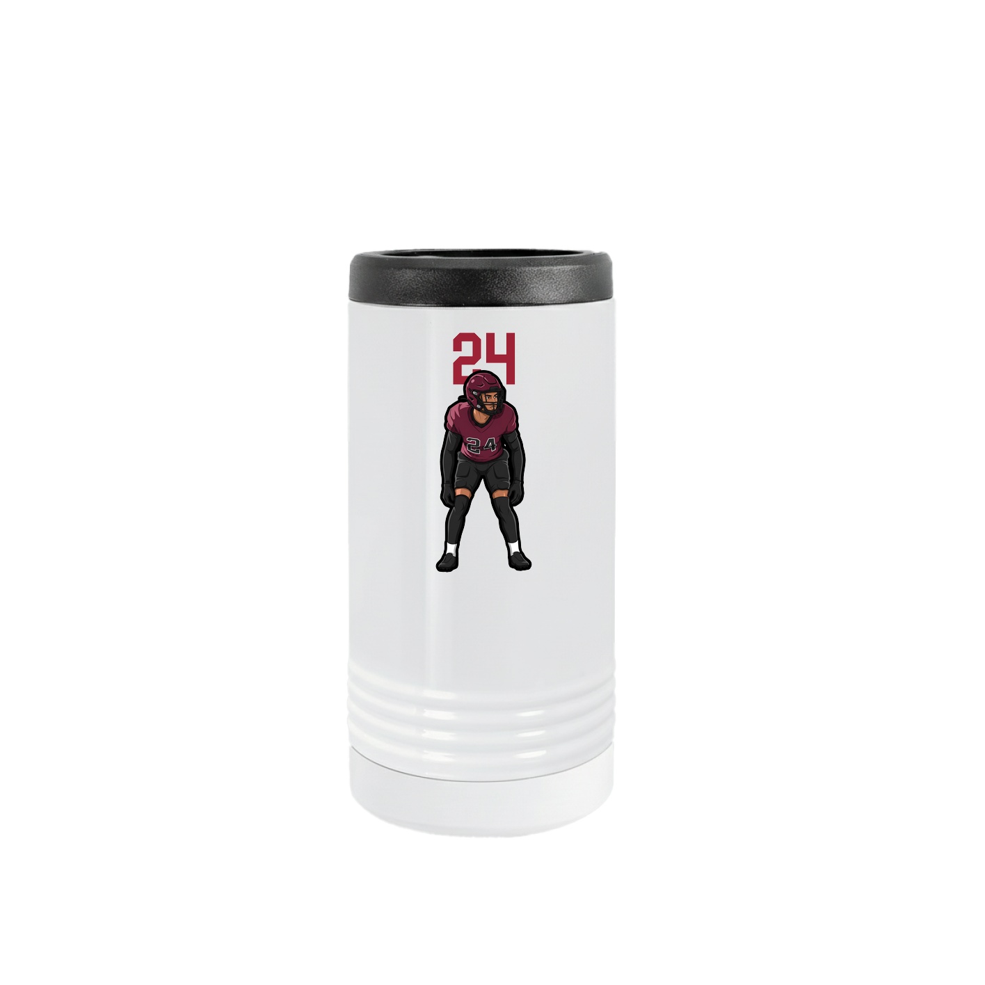 Slim Beverage Holder — Number Top in White