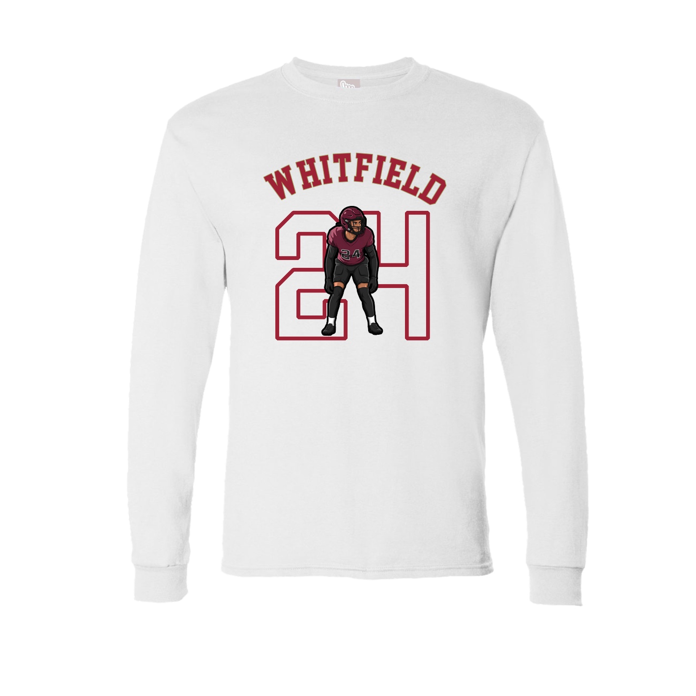 Long Sleeve Tee — Shirsey Arch in White