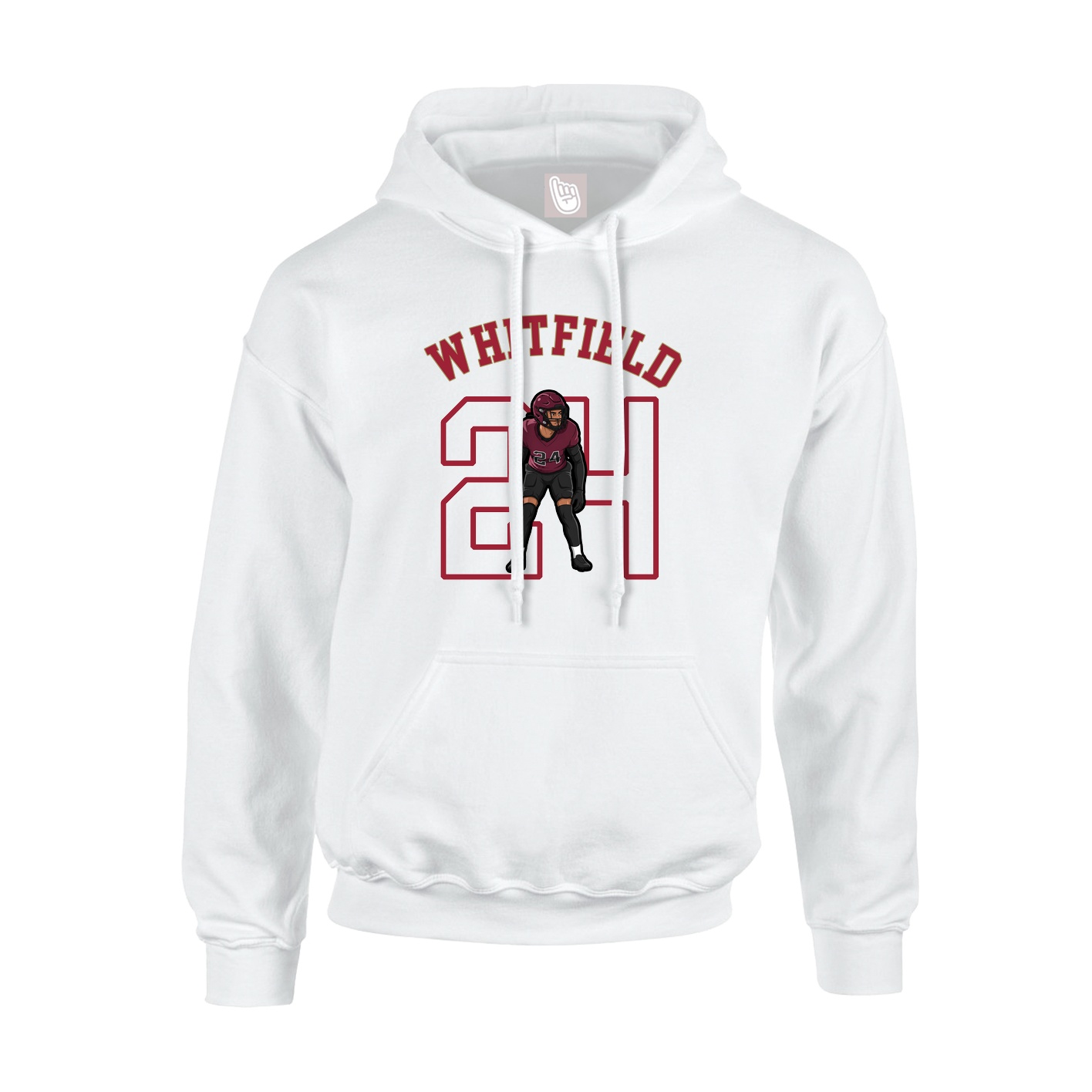 Hoodie — Shirsey Arch in White