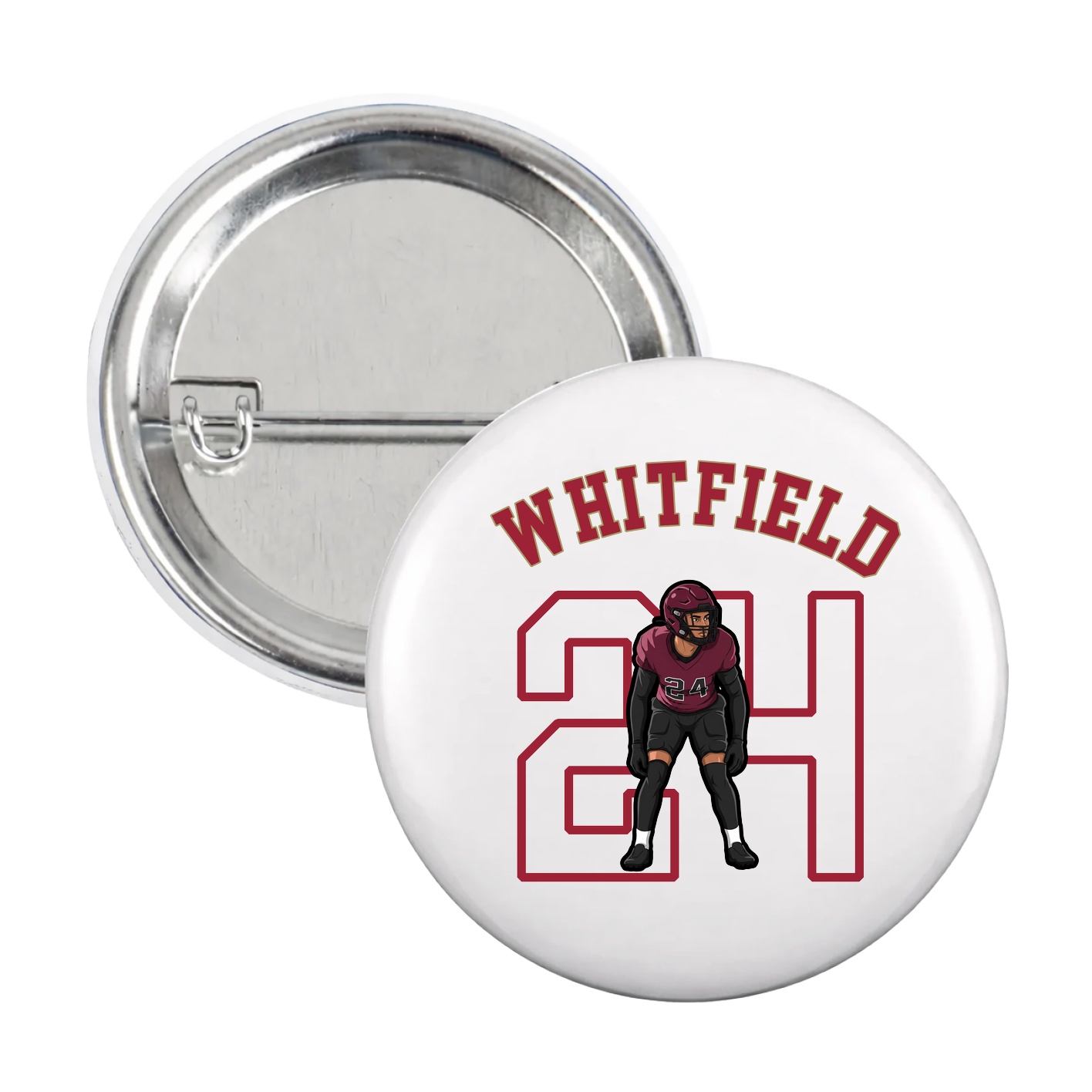 Game Day Button — Shirsey Arch in White