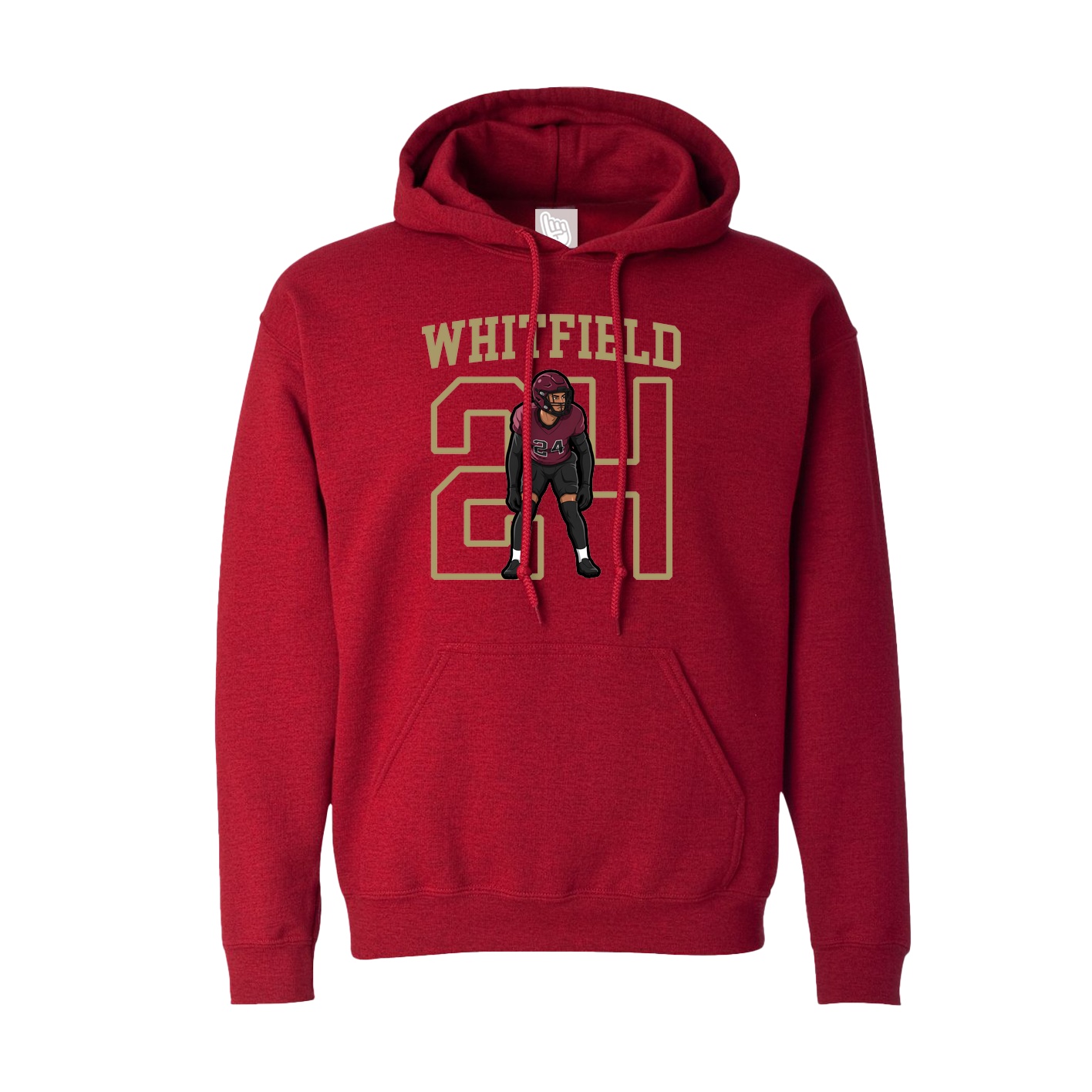 Hoodie — Shirsey in Crimson