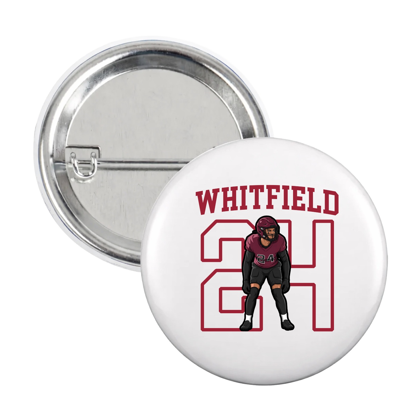 Game Day Button — Shirsey in White
