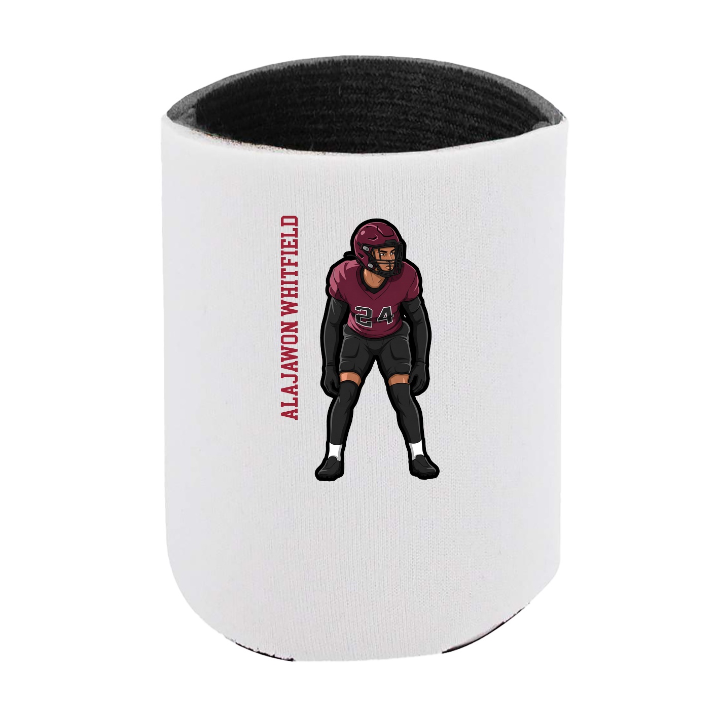 Can Holder — Name Vertical in White