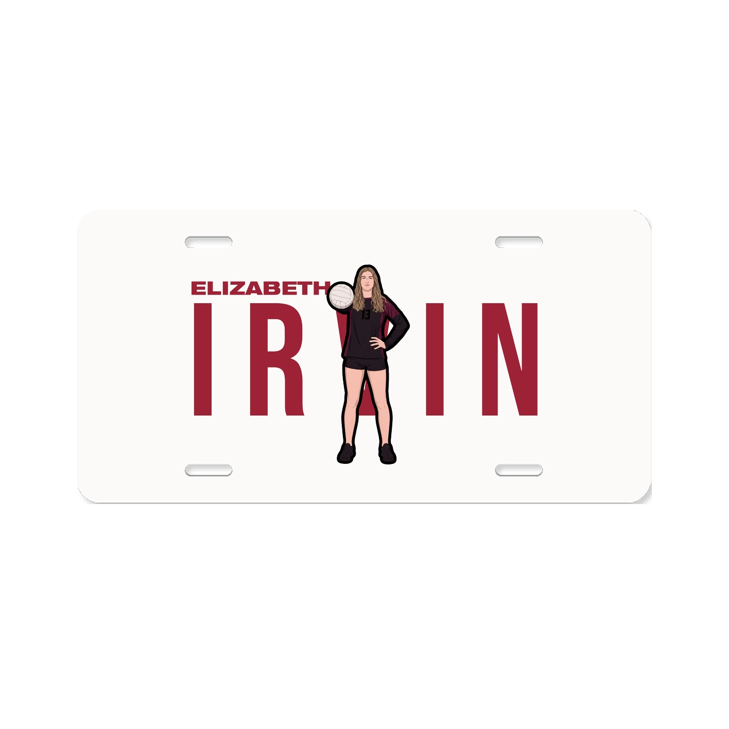 License Plate — Player Name in Classic