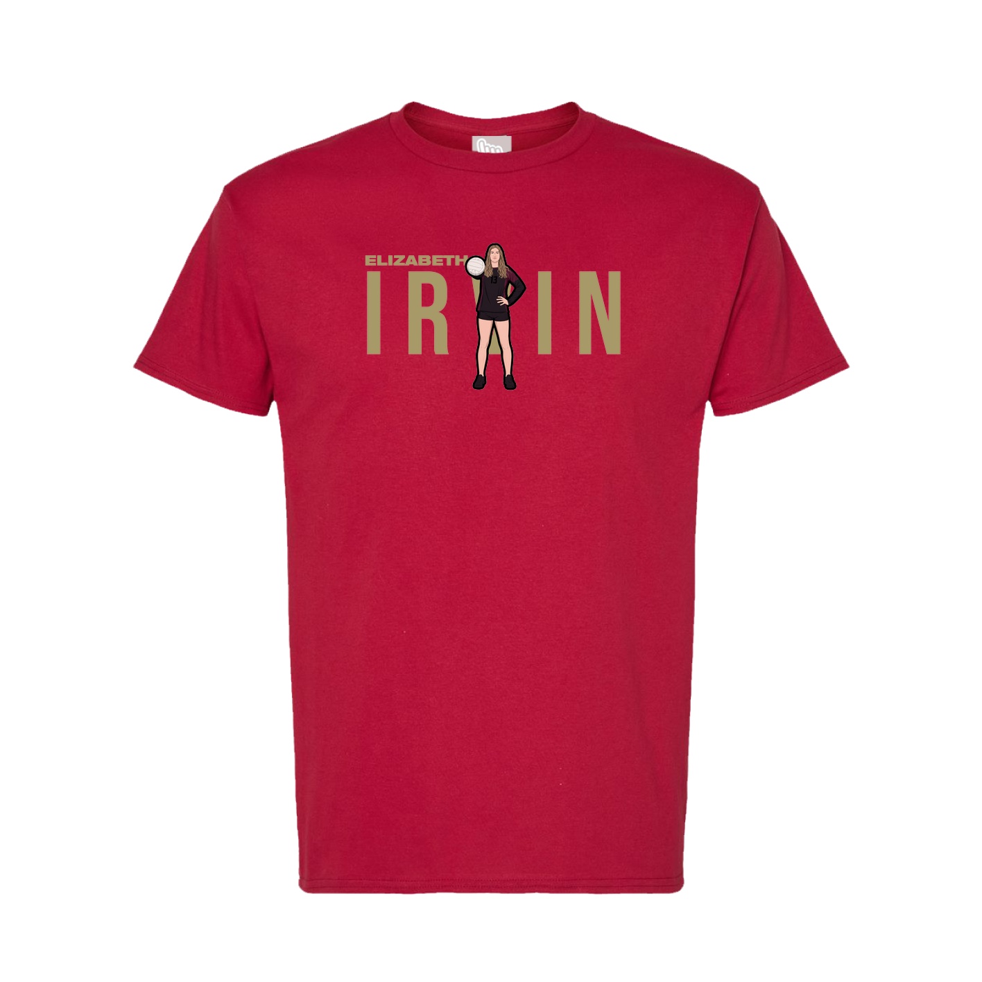 Tee — Player Name in Crimson