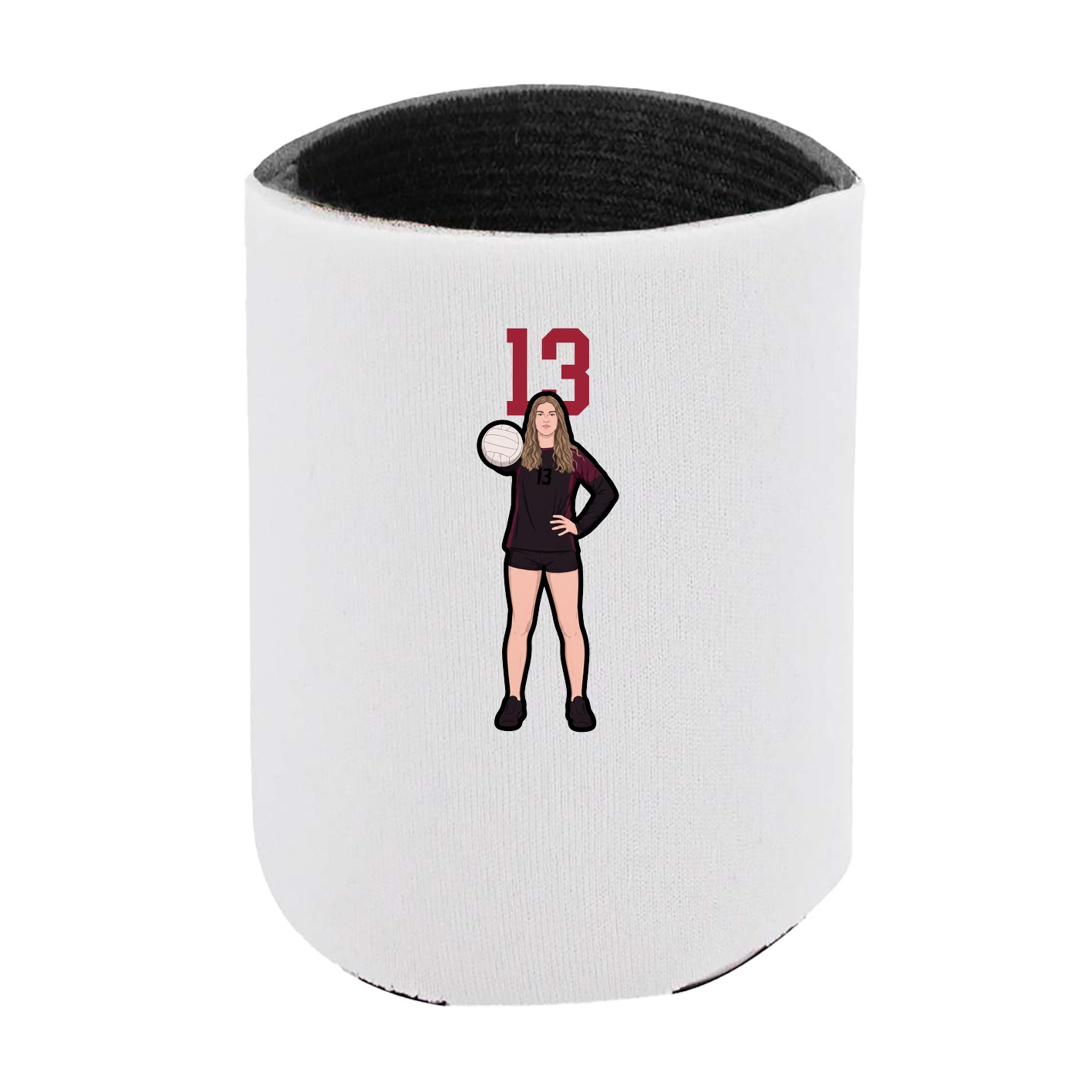Can Holder — Number Top in White