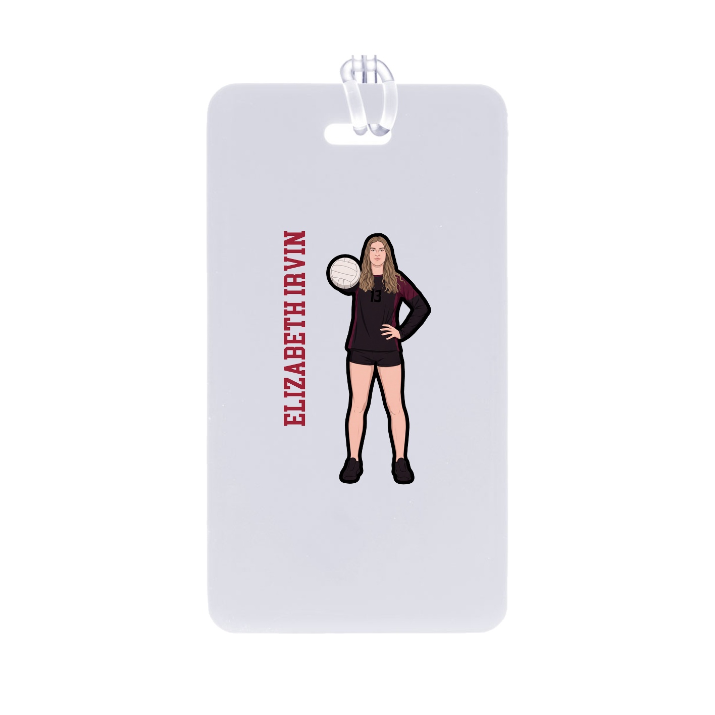 Bag Tag — Name Vertical in Classic