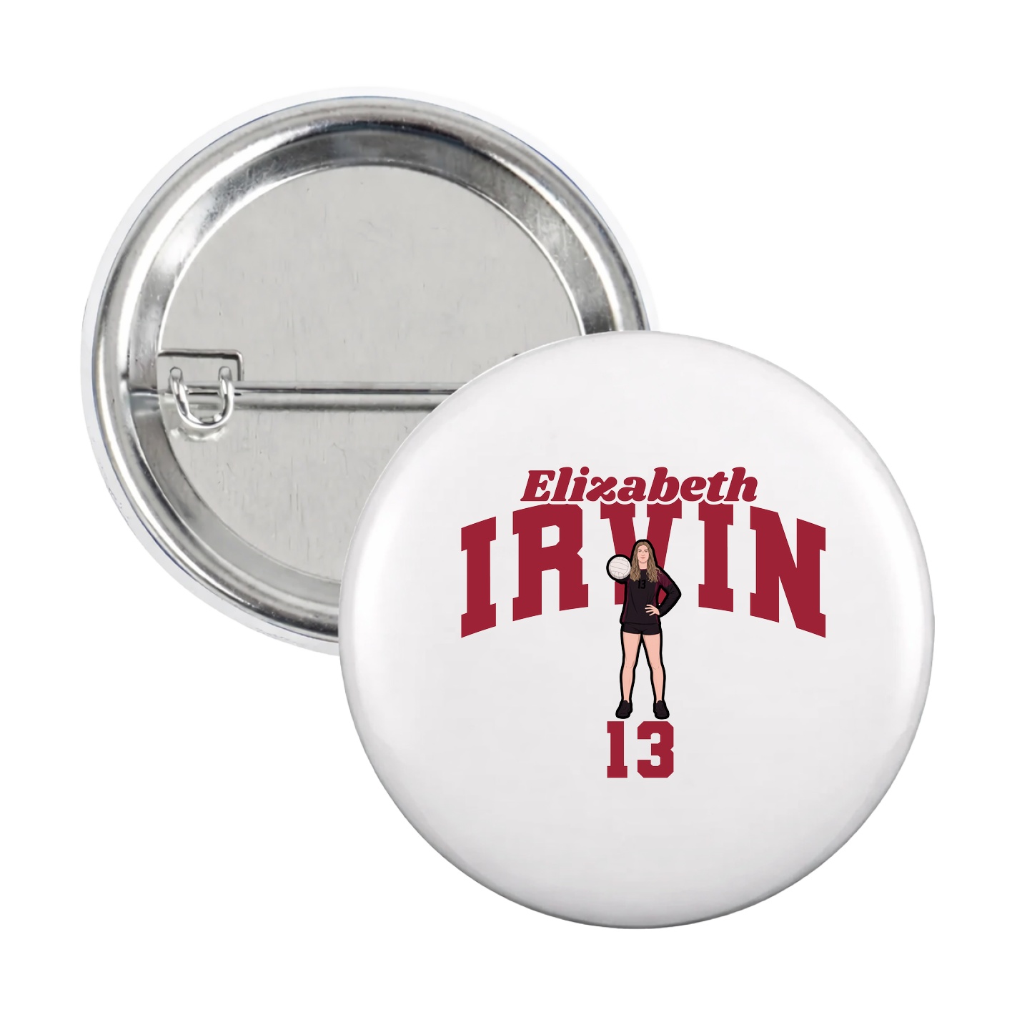 Game Day Button — Signature Arch in White