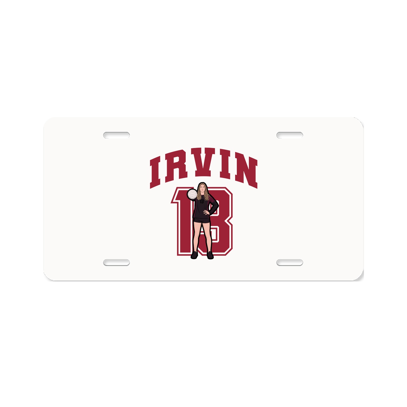 License Plate — Number in Classic