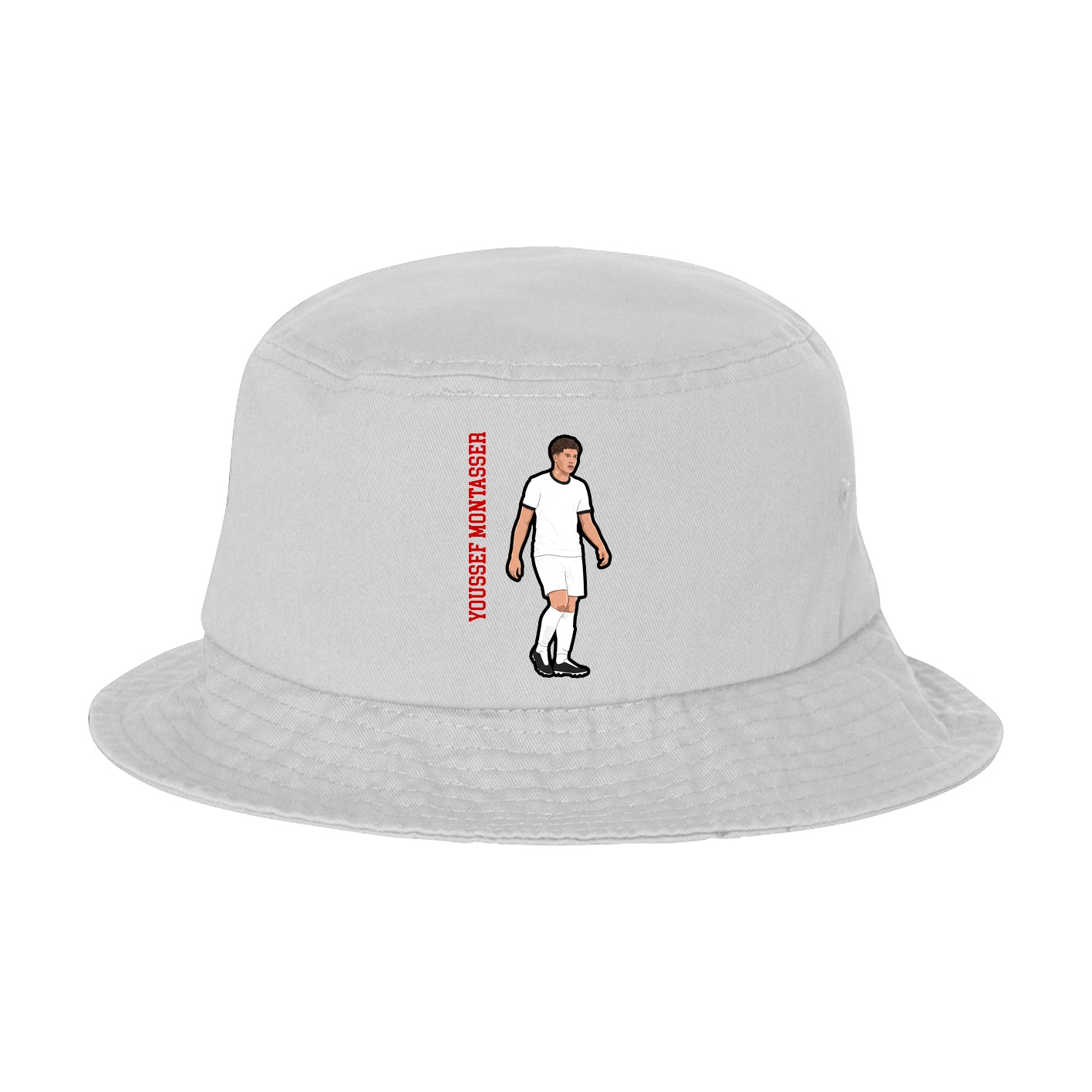 Bucket Cap — Name Vertical in White