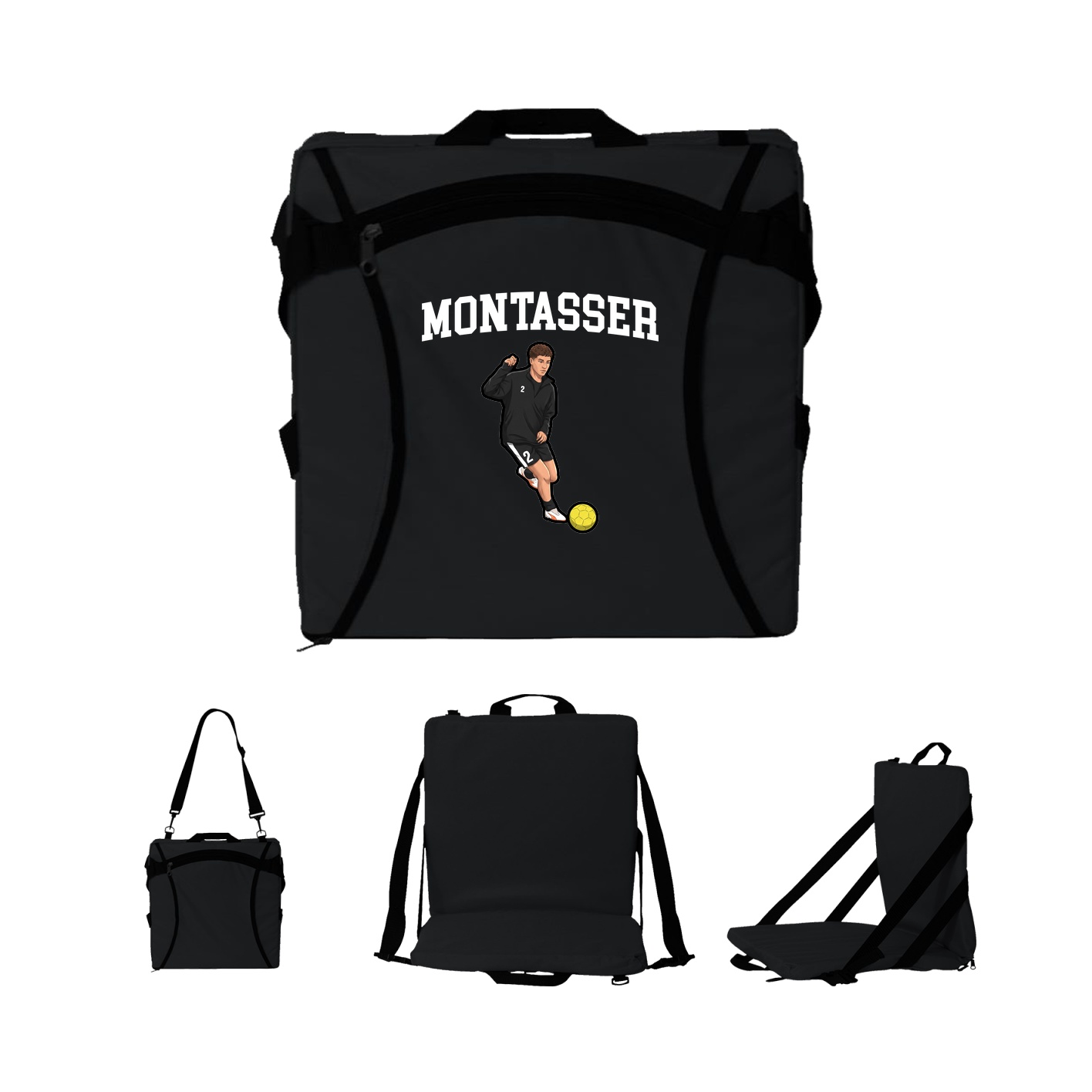 Folding Stadium Seat — Shirsey in Black