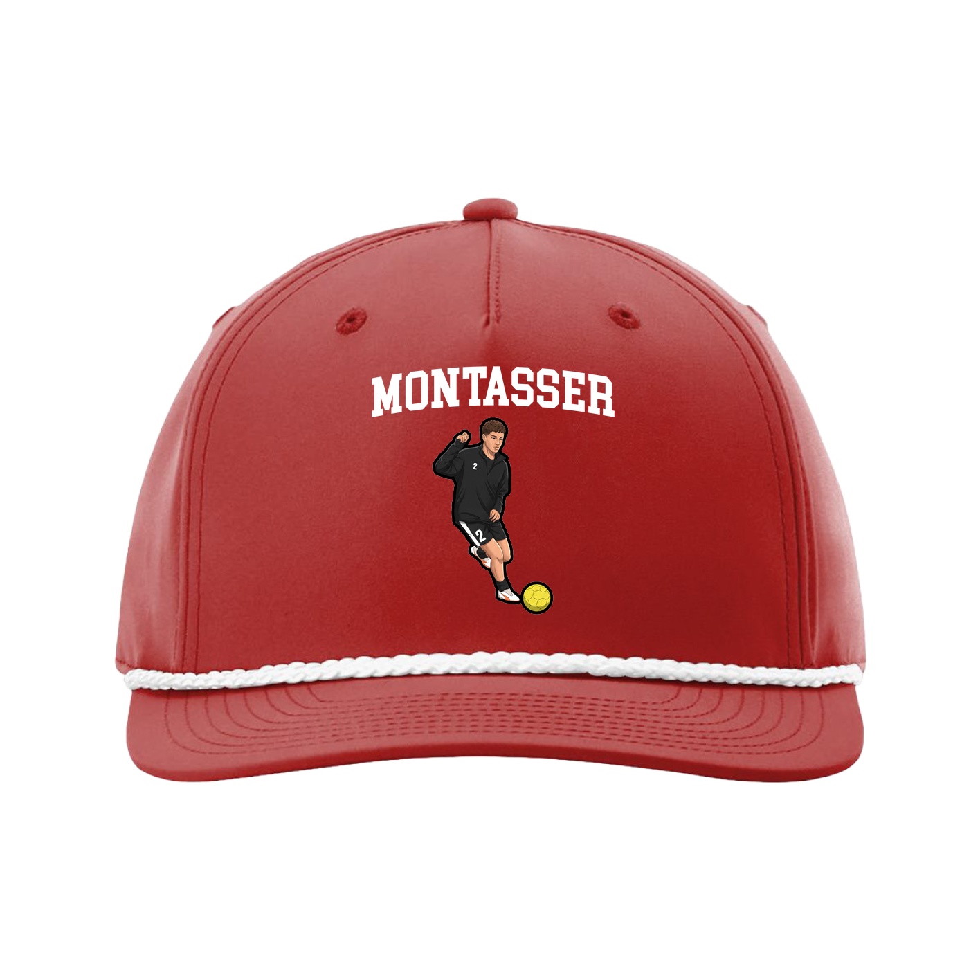 Five-Panel Classic Rope Cap — Shirsey in Red
