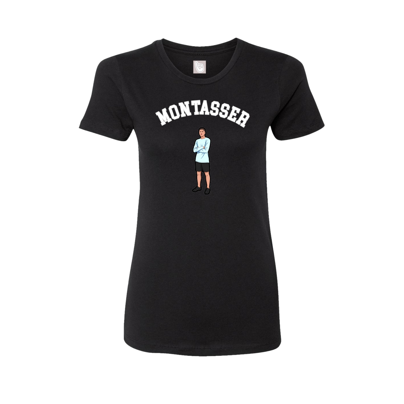Fitted Women's Tee — Shirsey Arch in Black