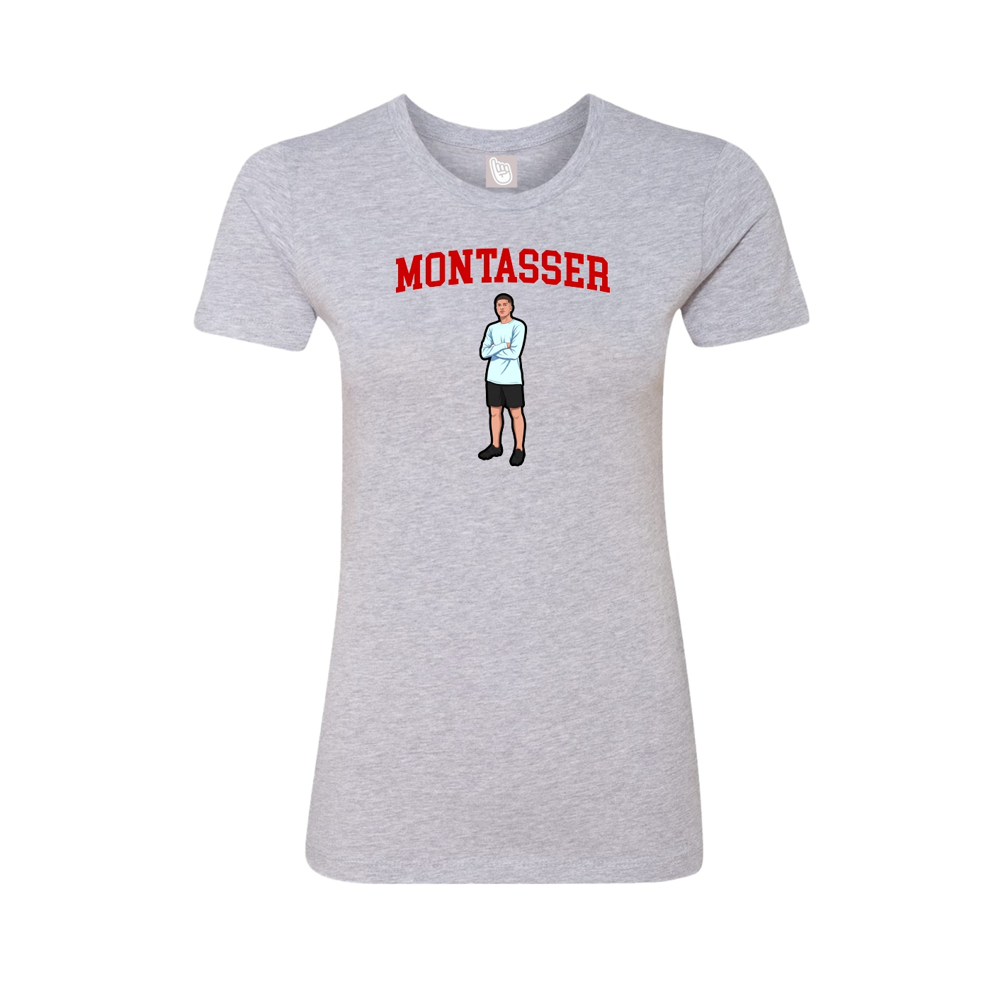 Fitted Women's Tee — Shirsey in Grey