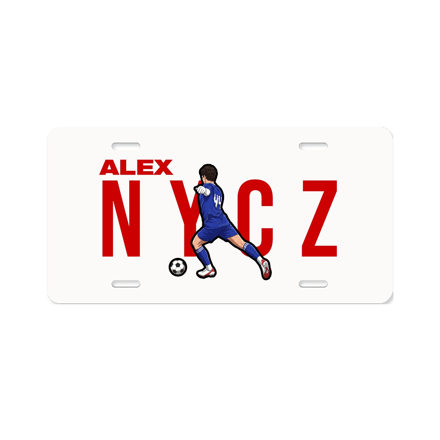 License Plate — Player Name in Classic
