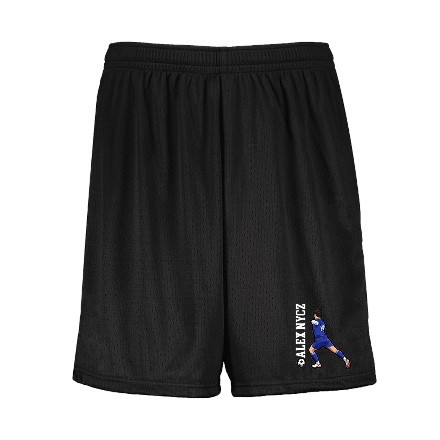 Shorts — Name Vertical in Black