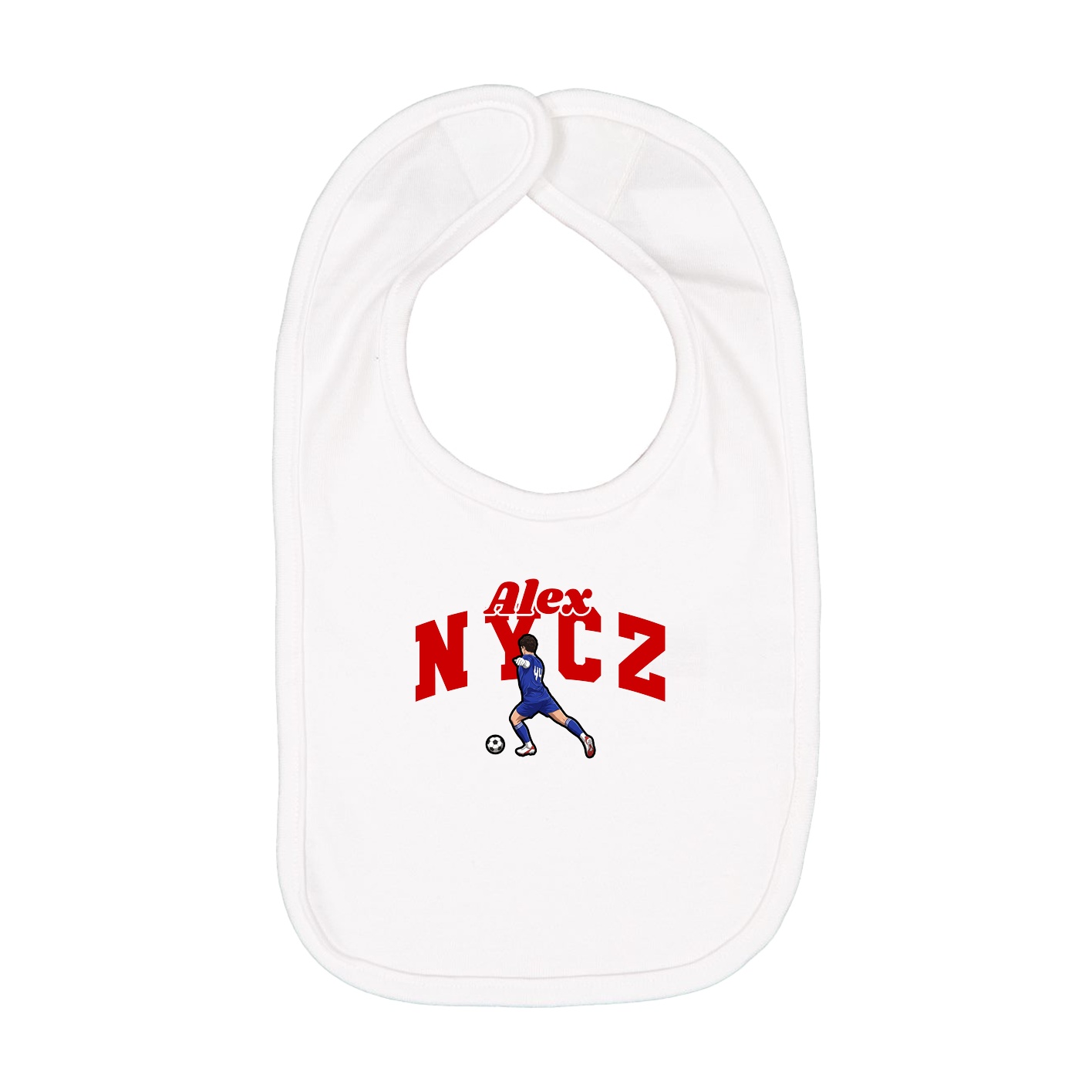 Infant Bib — Signature Arch in White