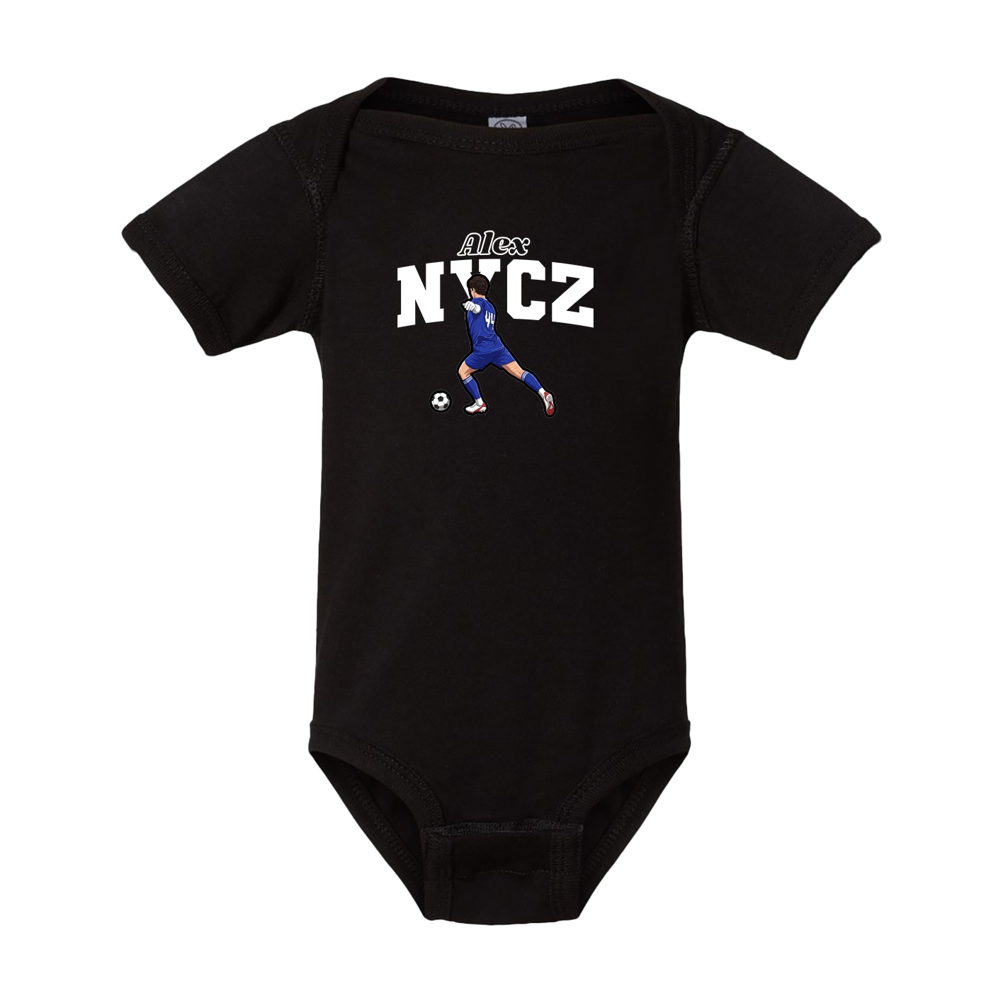 Baby Onesie — Name Arch in Black