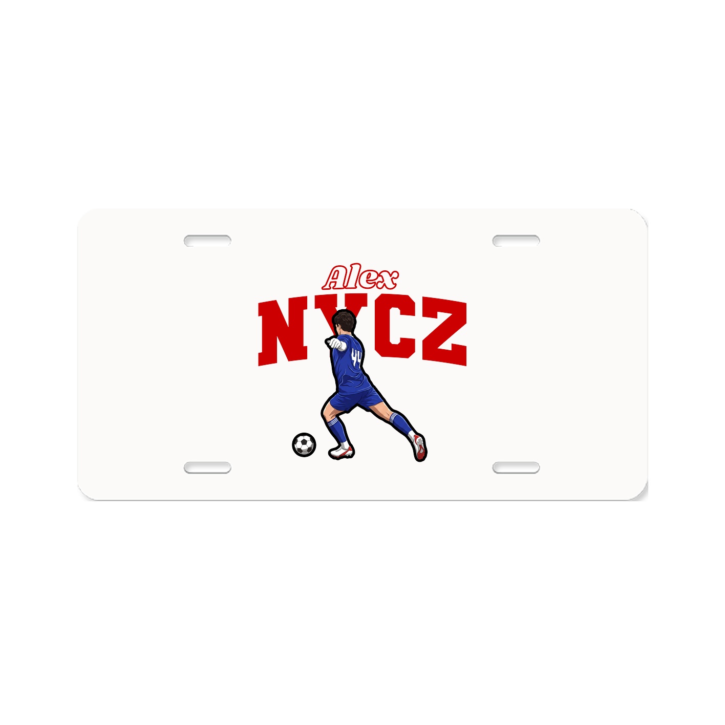 License Plate — Name Arch in Classic