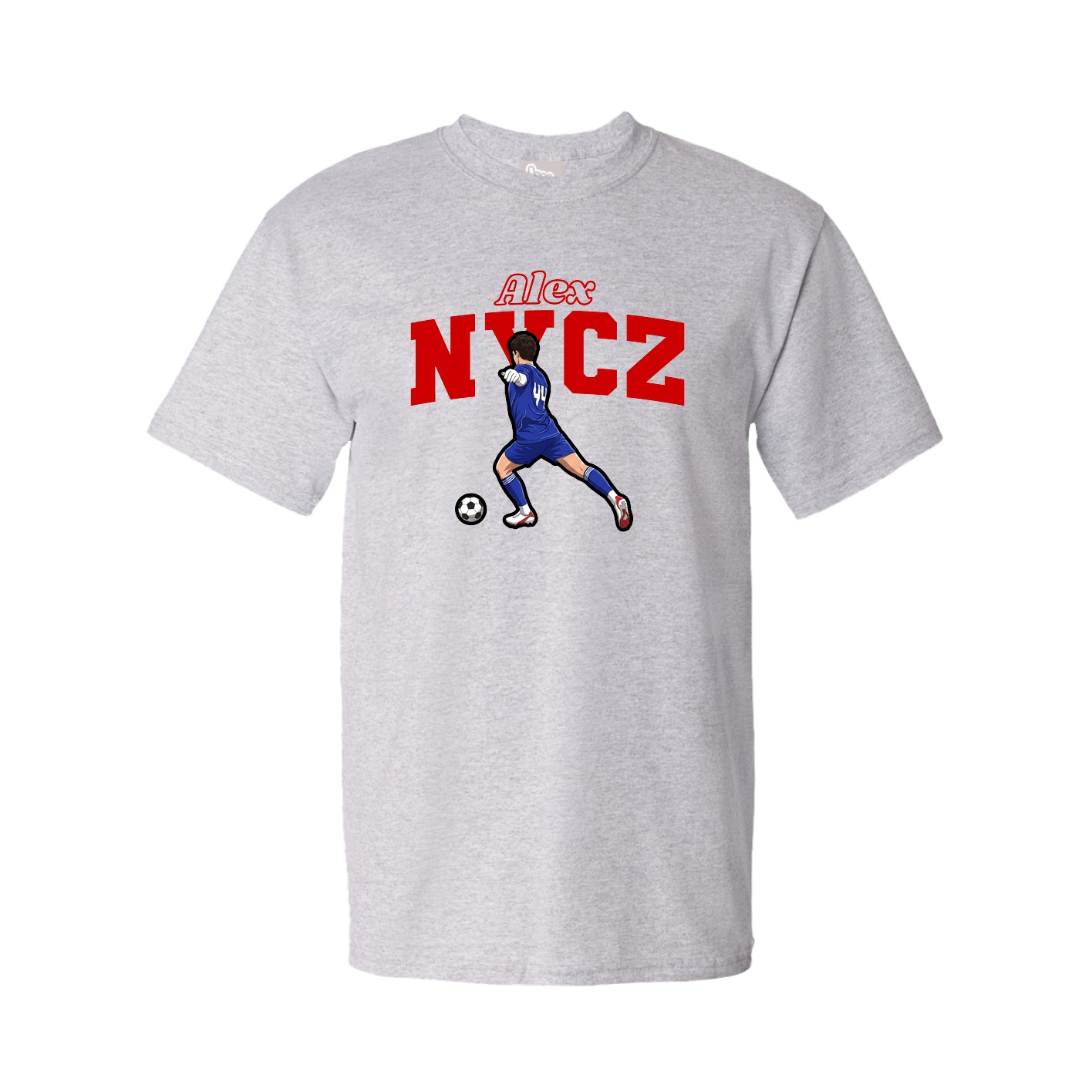 Tee — Name Arch in Grey