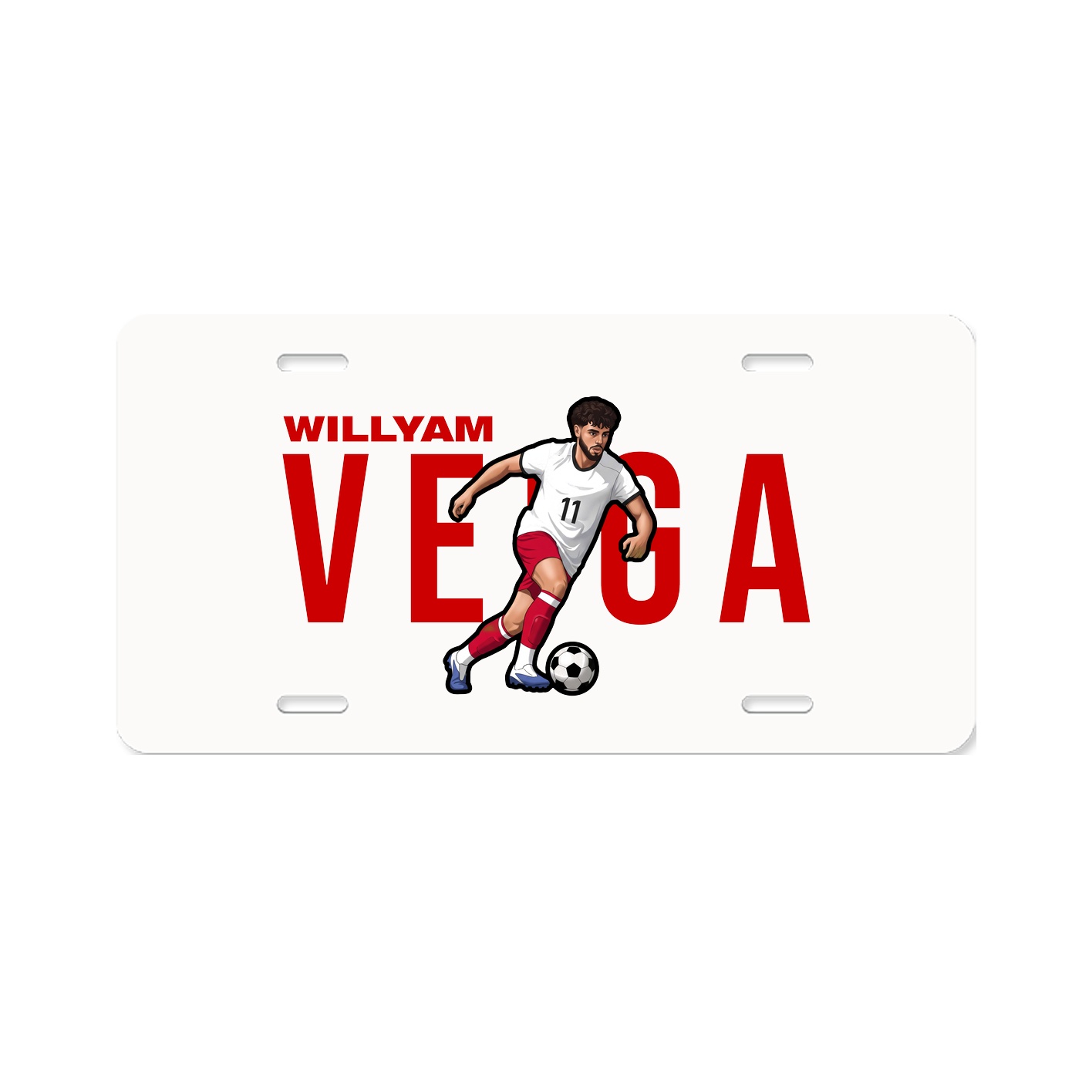 License Plate — Player Name in Classic