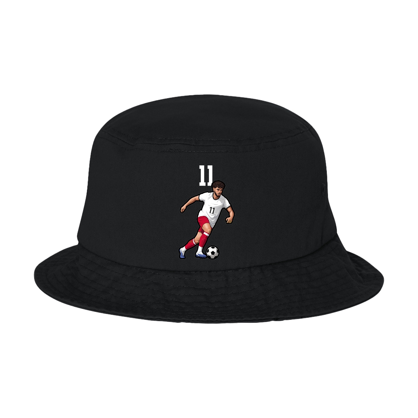 Bucket Cap — Number Top in Black