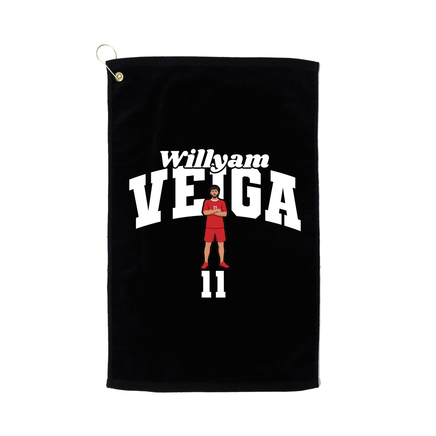 Golf Towel — Signature Arch in Black