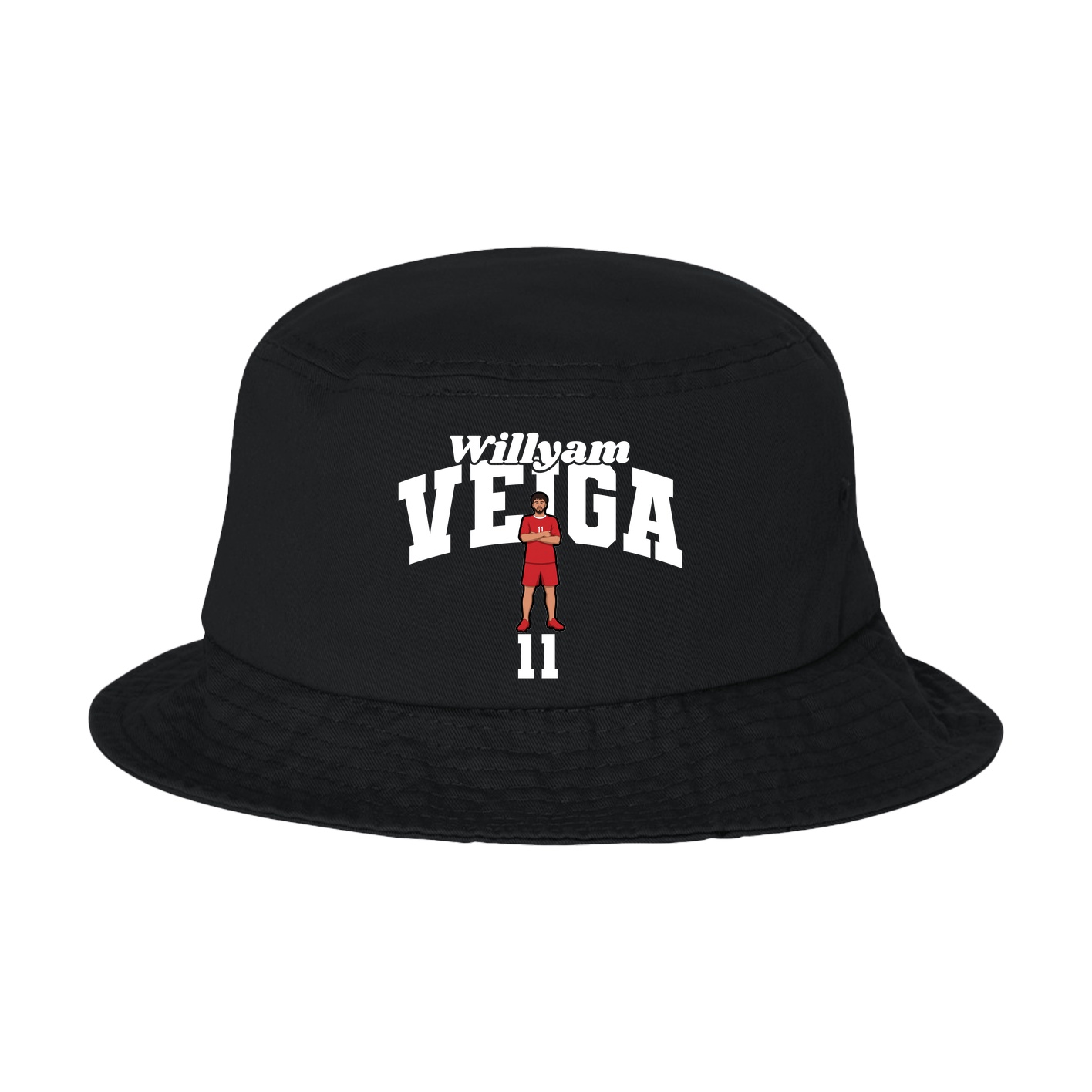 Bucket Cap — Signature Arch in Black