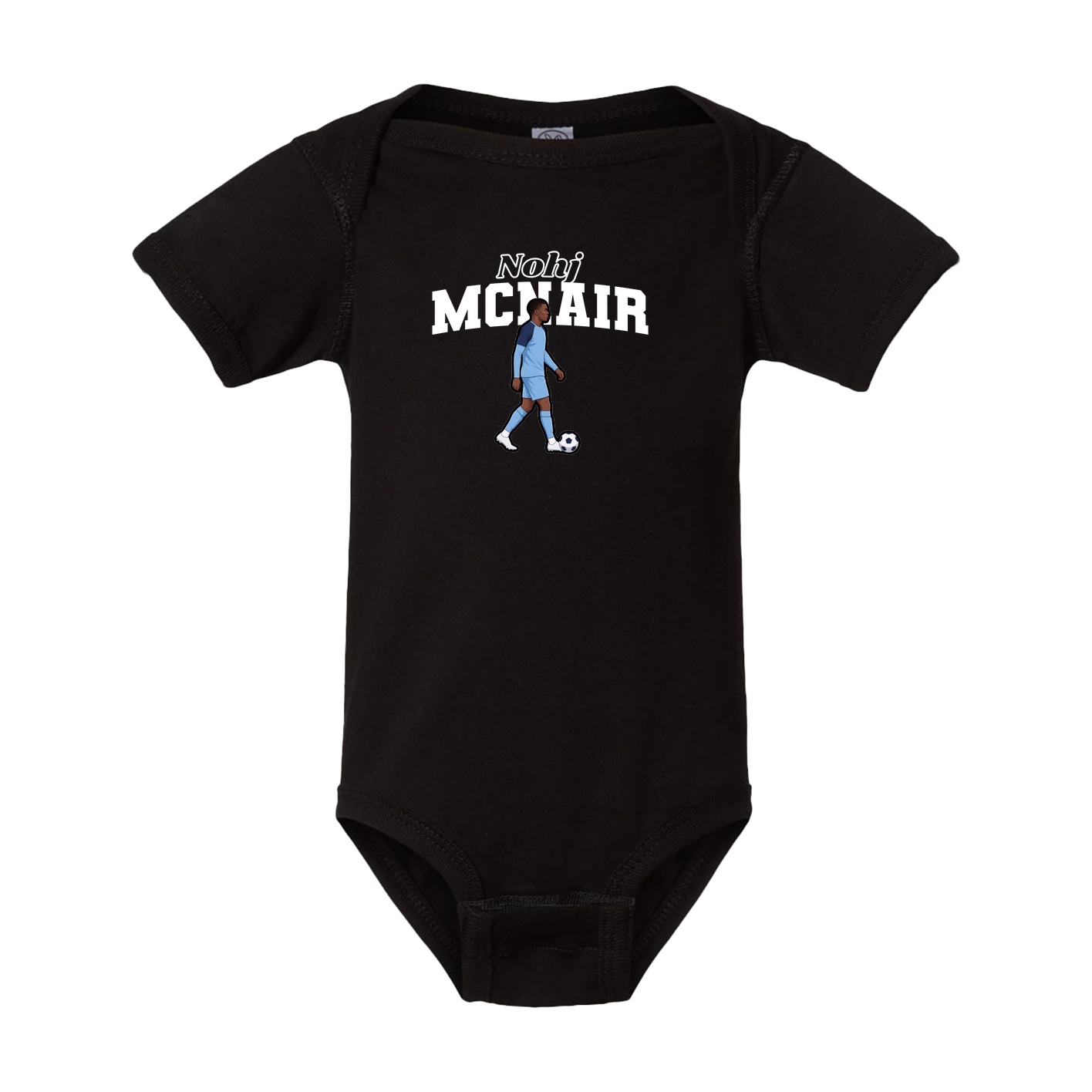 Baby Onesie — Name Arch in Black