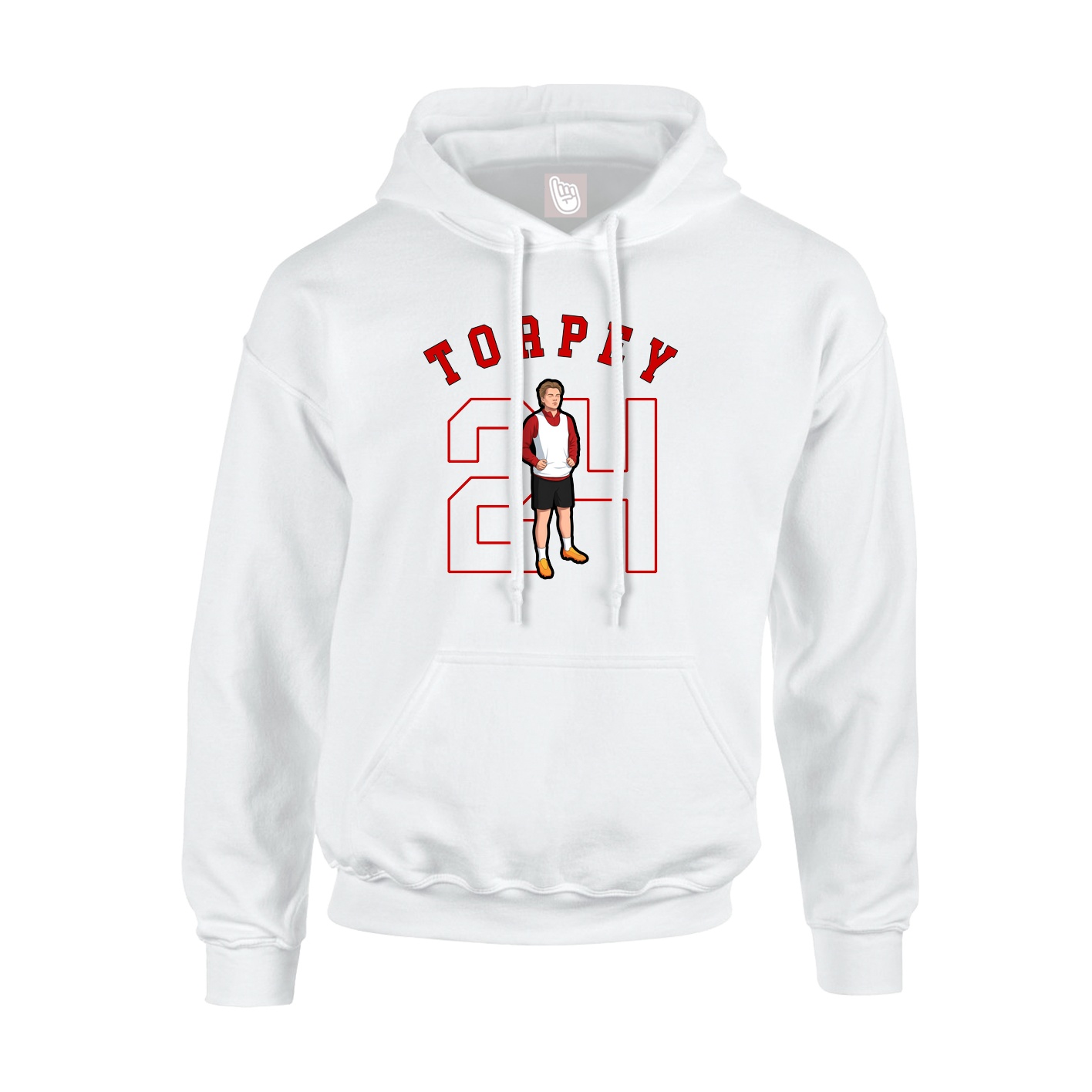 Hoodie — Shirsey Arch in White
