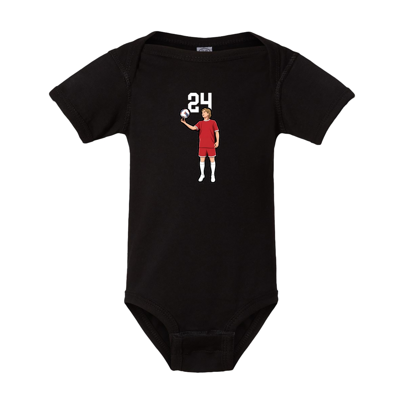 Baby Onesie — Number Top in Black