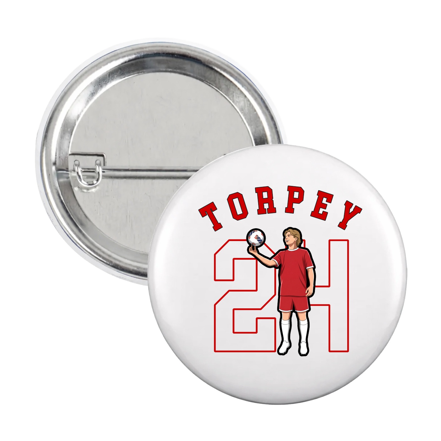 Game Day Button — Shirsey Arch in White
