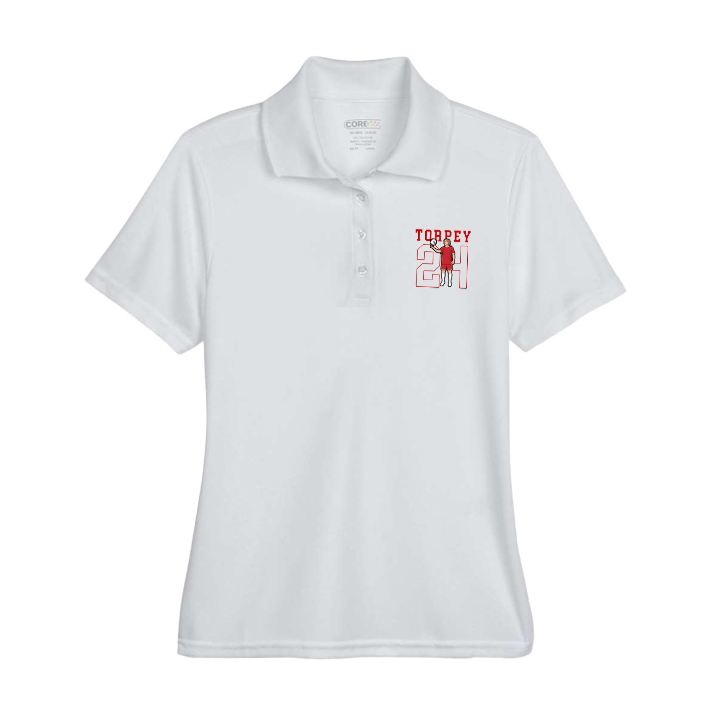 Womens Performance Polo — Shirsey in Grey