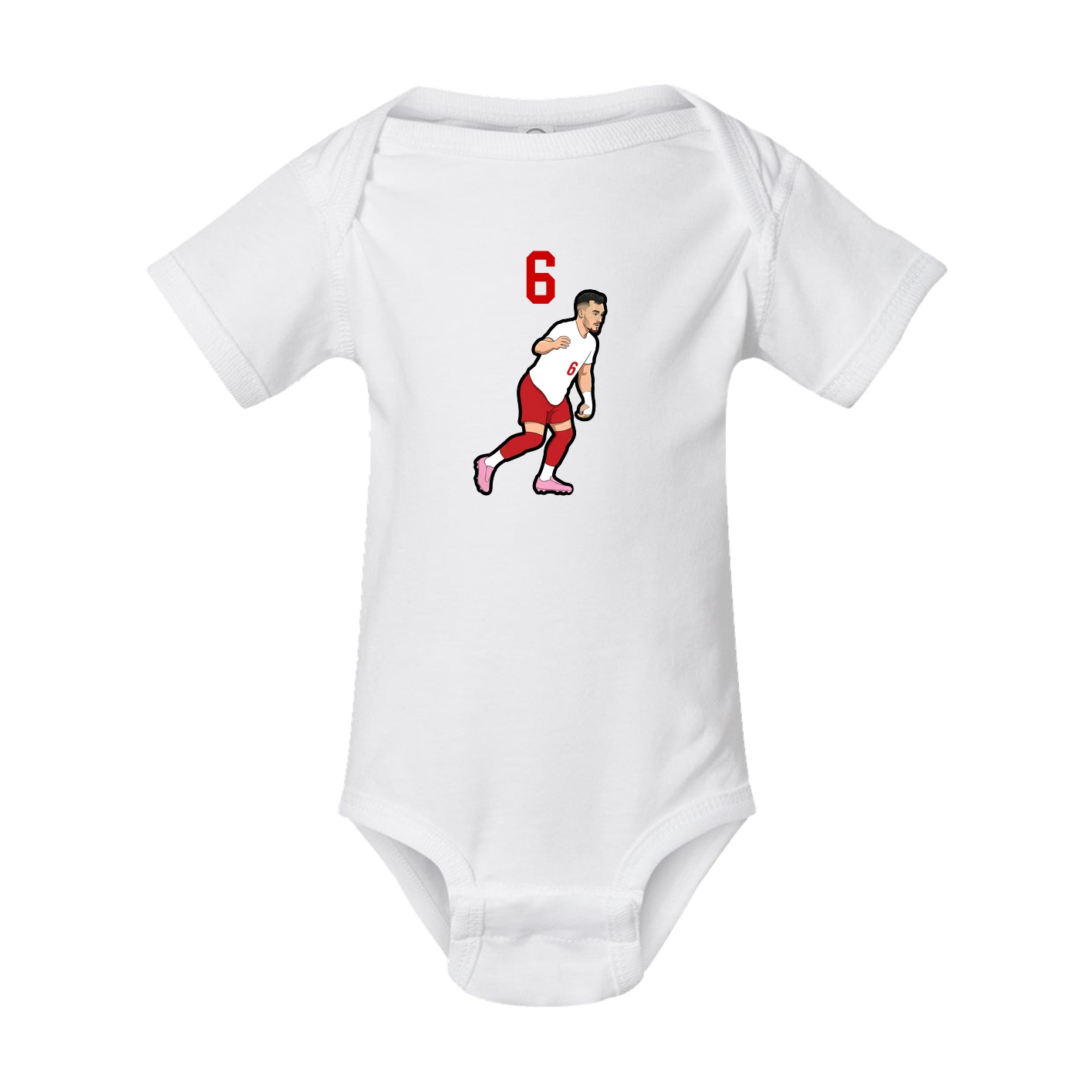 Baby Onesie — Number Top in White