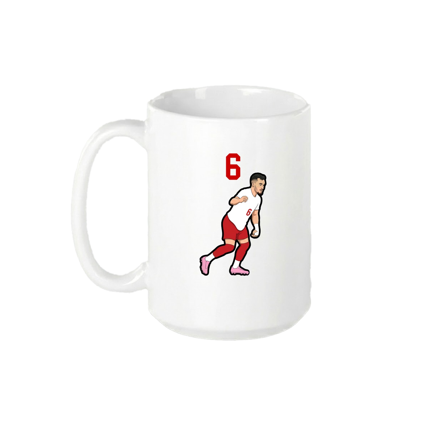 15oz Coffee Mug — Number Top in White