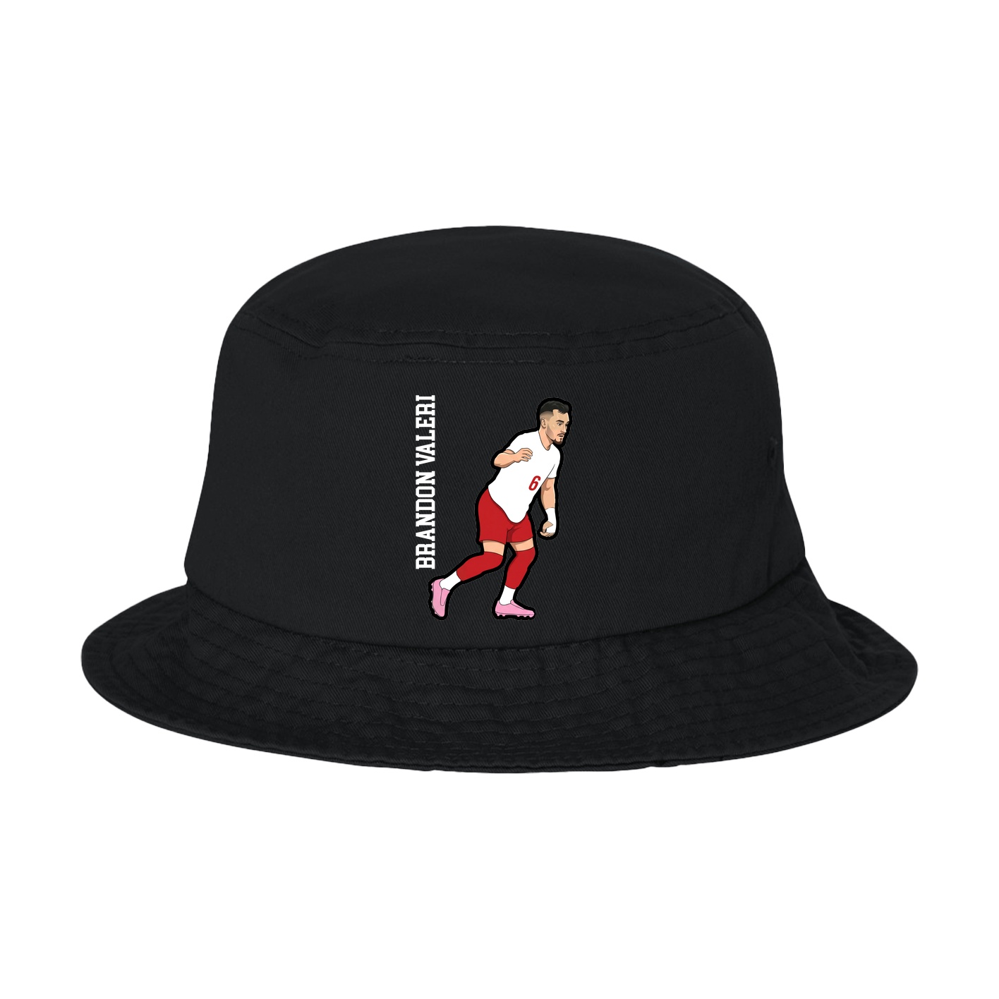 Bucket Cap — Name Vertical in Black