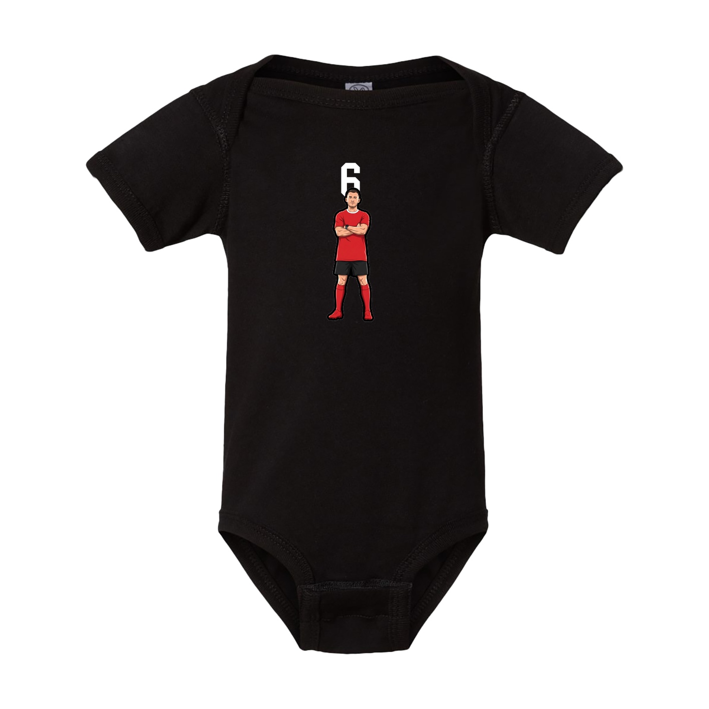Baby Onesie — Number Top in Black