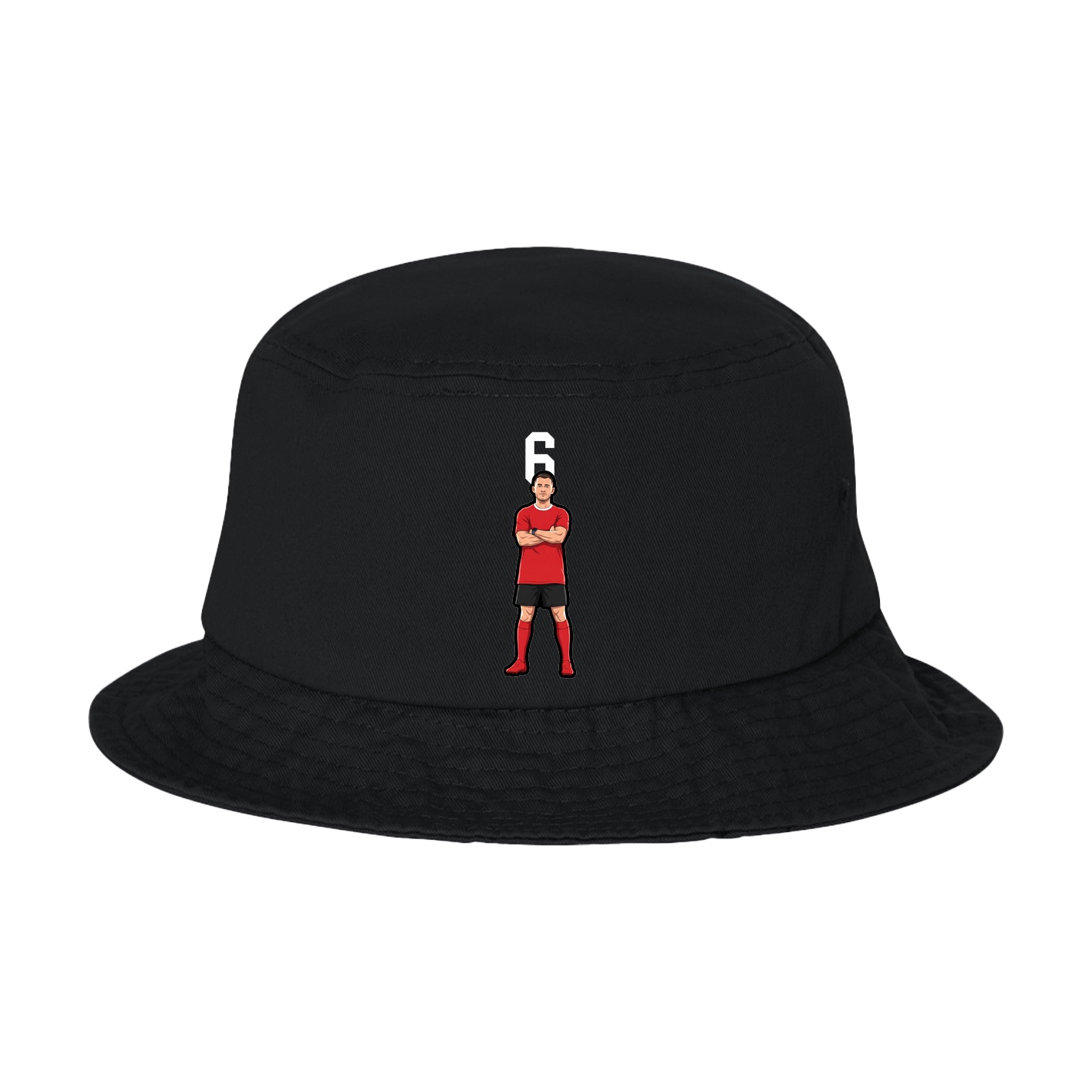 Bucket Cap — Number Top in Black