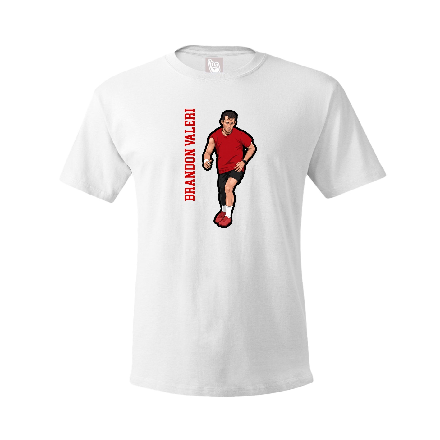 Youth Tee — Name Vertical in White