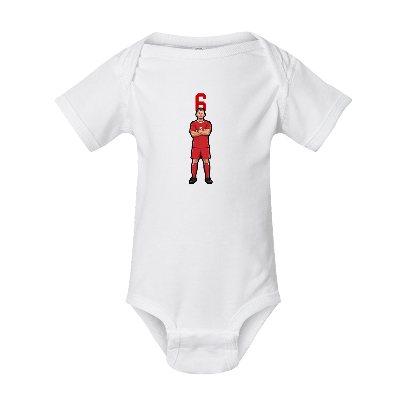 Baby Onesie — Number Top in White