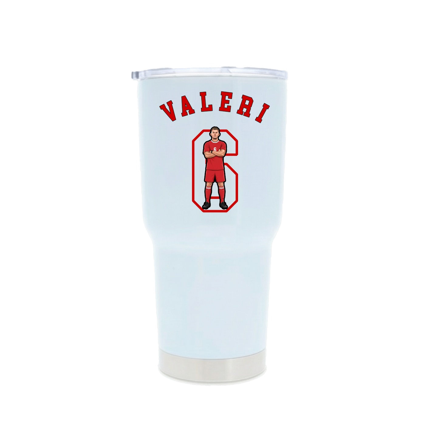 30oz Stainless Steel Tumbler — Shirsey Arch in White